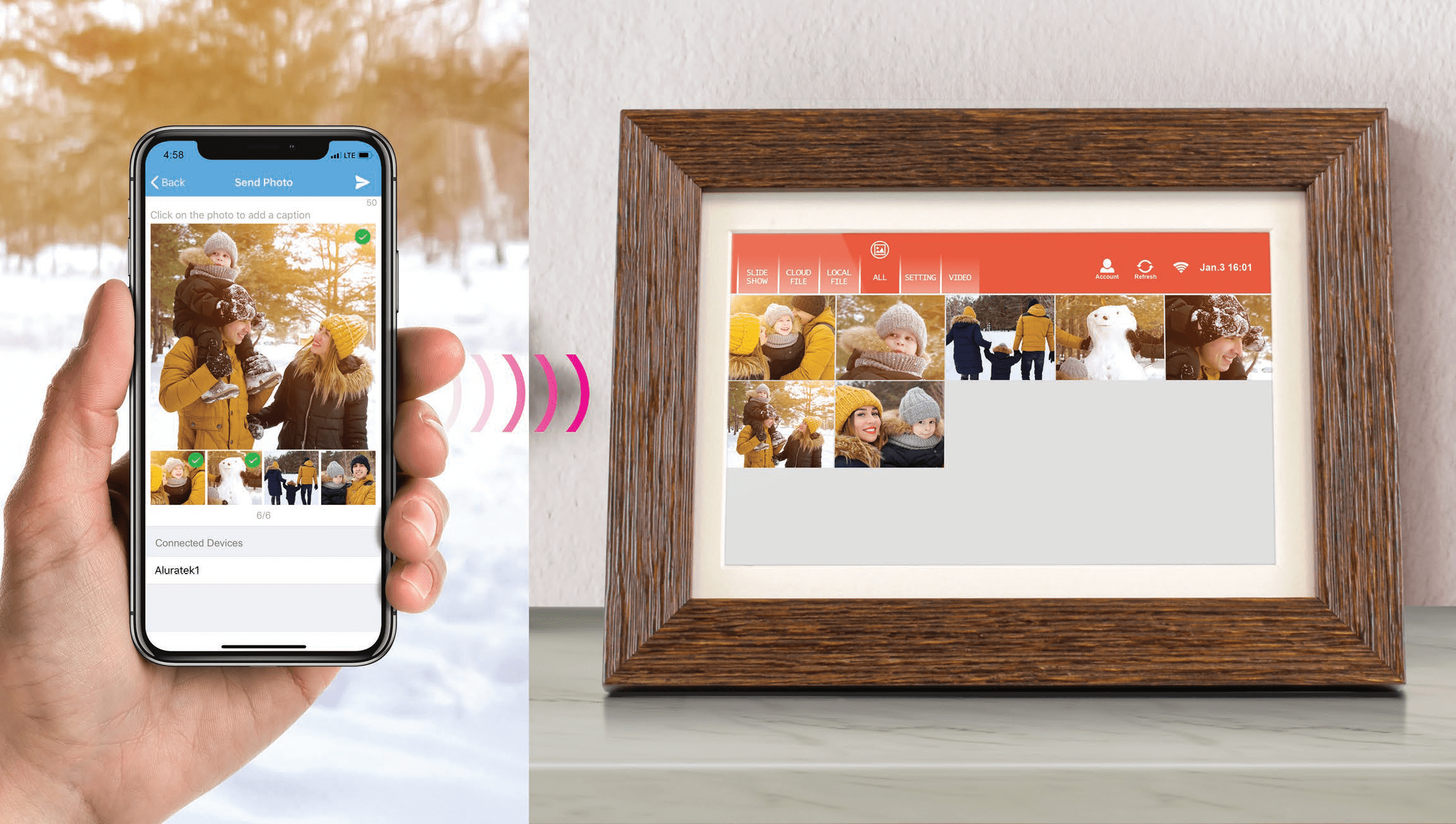 wifi digital photoframe wifi digital photoframe