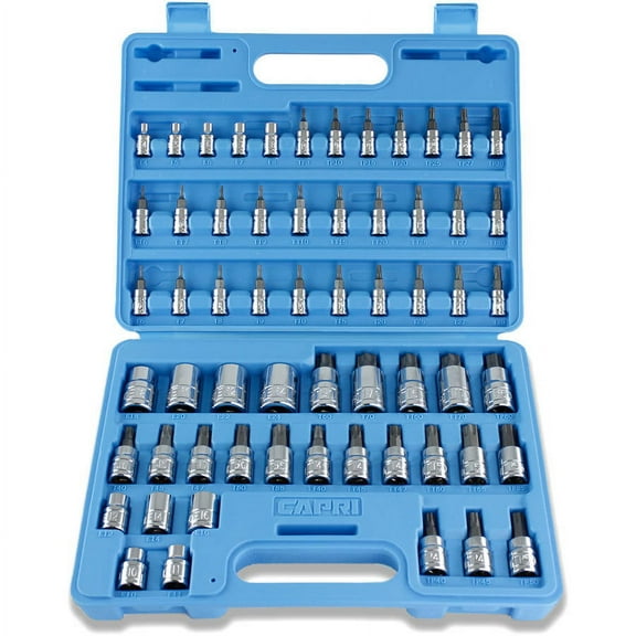 capri tools 60-piece master torx star socket set