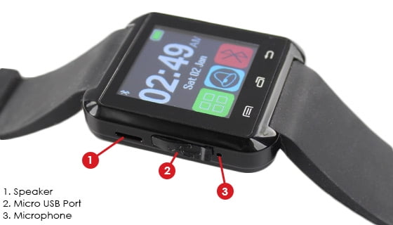 hype bluetooth smartwatch with camera