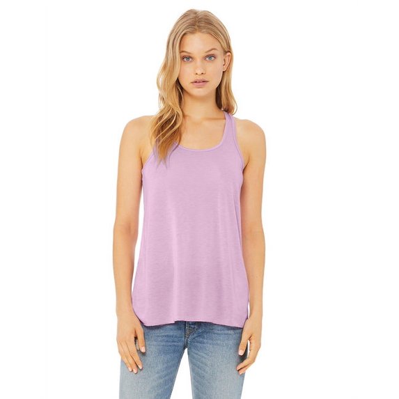 Bella + Canvas Women's Core Active Flowy Racerback Tanks, 3-Pack, Lilac, Size S