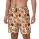 thumbnail image 1 of Balery Hot Fresh Pizza Bañador para hombre, shorts de playa de secado rápido con entrepierna y forro de compresión-X-Large, 1 of 6