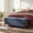 Blue, variant on Vknow Furniture Chenille Storage Bench with Solid Wood Legs and Removable Lid for Bedroom Entryway and Living Room,Charcoal