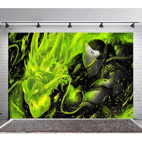 Dragon Striker Backdrop Banner Party Supplies Poster Movie Theme Background for Photography Birthday Decorations