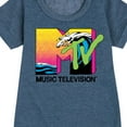 thumbnail image 3 of MTV Logo - Ocean Wave - Toddler And Youth Girls Fleece Dress, 3 of 5