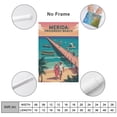 thumbnail image 2 of Vintage Travel Poster Wall Art Progreso Beach Merida Mexico Retro Coastal Decor Mid Century Style Ocean Pier Wall Print Canvas Poster, 2 of 8