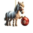 thumbnail image 2 of 2D Cartoon Horse Step On Small Acrylic Pendant Accessories, 2 of 9