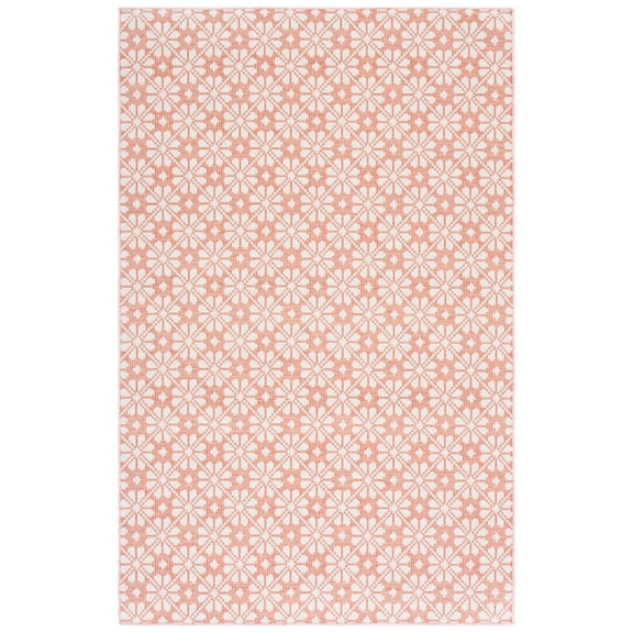 SAFAVIEH Martha Stewart Hampton Diamond Indoor/Outdoor Area Rug, Terracotta, 4' x 6'
