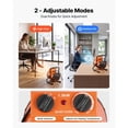 thumbnail image 3 of KFFKFF Electric Greenhouse Heater, 1500W Space Heater with Fan & Heat Settings, IPX4 Waterproof, Adjustable 25° Angle, Overheat Safety Feature, Ideal for Grow Tents, Greenhouses, Flower Rooms, 3 of 9
