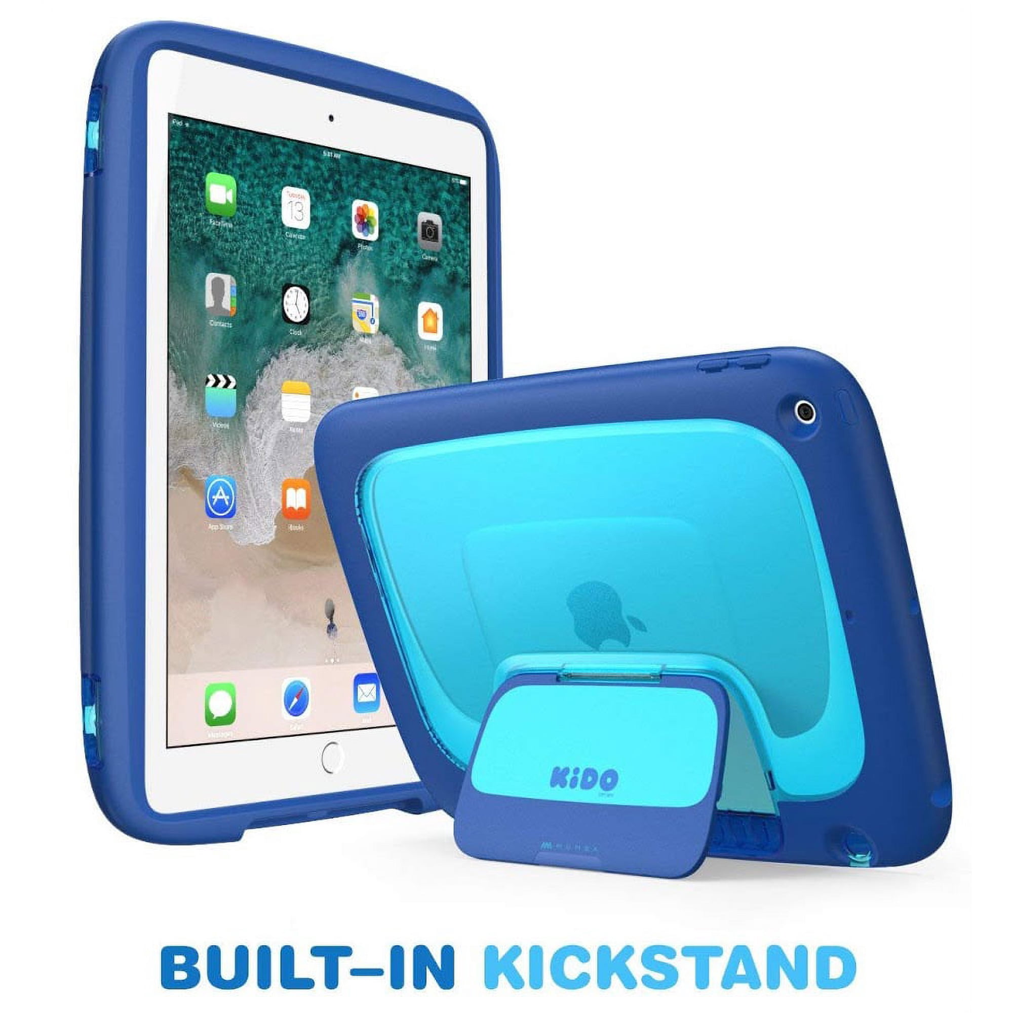 New iPad 9.7 2018/2017 Case for kids, Mumba iPad 9.7 Inch Protective Case for Apple iPad 5th/6th Generation [Kido Series] [Kickstand] [Shoulder Strap]