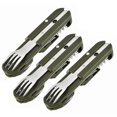 thumbnail image 1 of Multifunctional Stainless Steel Flatware Rustproof Food Grade Safety Cutlery for Camping Hiking, 1 of 5