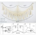 thumbnail image 6 of Stuffed Animal Net or Hammock XL for Flat Wall Mounted Handmade Macrame Toy Display Hanging Plush Toy Net for Stuff Animal Storage(Cream), 6 of 11