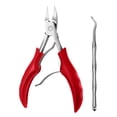 thumbnail image 2 of Cuticle Cutter, 2Pcs Cuticle Pusher Cuticle Nippers Stainless Steel for Fingernails and Toenails, 2 of 6