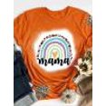 thumbnail image 1 of Camiseta con estampado de arcoíris de Mama Tie Dye de moda Tmvgtek Para estrenar, 1 of 2