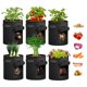 thumbnail image 1 of Bolsas para cultivo de patatas iPower, 26 L, paquete de 6 con asa y ventana de cosecha, 1 of 7