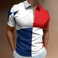 thumbnail image 2 of Panama Flag Men Zipper T-shirt Summer Casual Short Sleeve T-shirt Top, 2 of 7