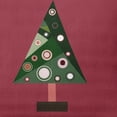 thumbnail image 3 of 18" x 18" Simply Daisy Crazy Christmas Polyester Accent Pillow, Brick Red (1 Count), 3 of 4