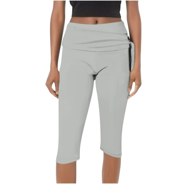 Pantalones Largos de Pierna Ancha para las Mujeres Pantalones Casuales de Cintura Elástica Alta, Pantalones de Mezcla de Poliéster de Ajuste Suelto Recto