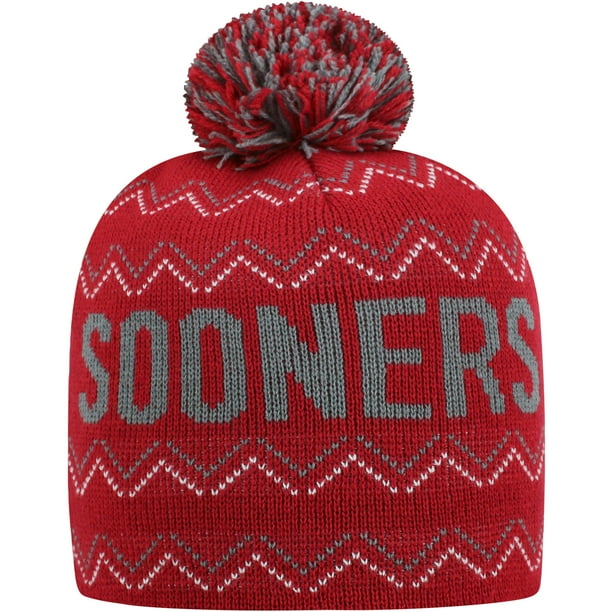 Youth Russell Athletic Crimson Oklahoma Sooners Rimy Knit Beanie With