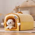 thumbnail image 3 of Lit d'Hiver pour Petits Chats et Chiens, Design Mignon de Dessin Animé, Poignée Pratique, Lavable en Machine, Intérieur, 3 of 6