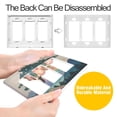 thumbnail image 4 of Yayeee Rocker Switch Wall Plate 2-Gang 4.7"x4.6" Home Decorative Outlet Cover, Pine Tree Rainbow, 4 of 6