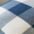 thumbnail image 3 of Pack of 2 Classic Farmhouse Buffalo Check Plaids Polyester Linen Soft Solid Dark Blue and White Decorative Throw Pillow Covers Home Decor Outdoor Cushion Case for Sofa Bedroom 16 x 16 Inch, 3 of 6