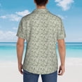 thumbnail image 3 of Lsque Leaves pattern Hawaiian Shirt for Men, Unisex Summer Beach Casual Short Sleeve Button Down Shirts-XX-Large, 3 of 9
