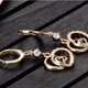 thumbnail image 1 of unbranded 1Par Pendientes De Circonita Dorados Para Mujer Elegantes Y Simples Para Oficina Y, 1 of 8
