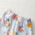 thumbnail image 4 of Gpaecead Baby Thermal Underwear Set For Boys Girls Floral Print Thick Winter Outfits Set Baby Clothes Warm Milk Silk Two-Piece Set Blue, 4 of 9