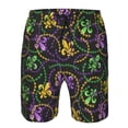 thumbnail image 4 of Naloa Mardi Gras6 Men's Beach Shorts, Surfing shorts, Swim trunks, Quick Dry Swim Trunks for Surfing Beach Fun - Medium, 4 of 9