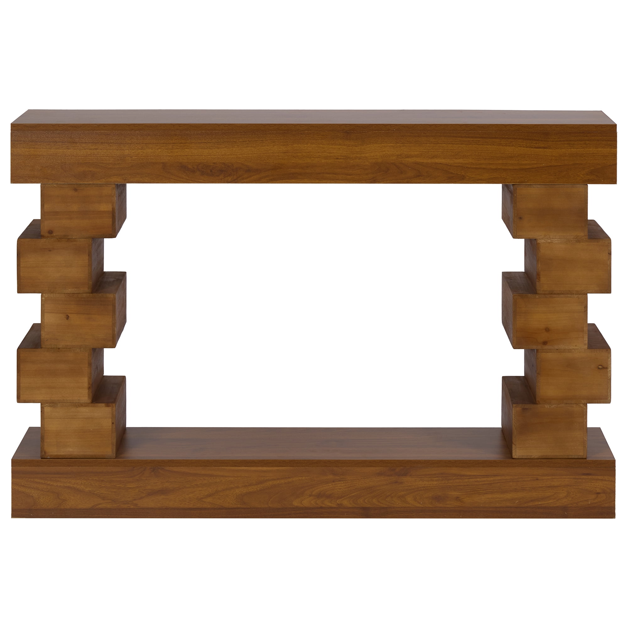 MDQMD Farmhouse Console Table with Irregular Design,Mid Century Modern Console Table for Entryway,Wooden Entryway Table for Living Room,Hallway