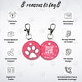 thumbnail image 3 of tag8 QR Code ID Tag for Dogs & Cats, Real-Time Scan Alerts, Online Pet Info Access, No Subscription or Fees, Durable Pet Tag for Collars - Pink, 3 of 3