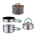 thumbnail image 4 of Juego de cocina para acampar DYNWAVEMX 3 piezas utensilios de cocina acero inoxidable 1 L, 4 of 8