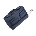 thumbnail image 4 of Bolsa de equipaje con ruedas Bolsa de lona resistente al desgaste portátil Fácil de usar, conveniente, con mango para viajar en automóvil para acampar Azul, 4 of 8