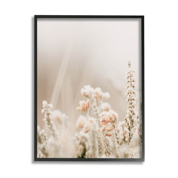 Stupell Industries Delicate Wildflower Blossoms Photograph Black Framed Art Print Wall Art, Design by Leah Straatsma