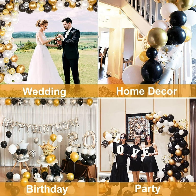 50/100pcs, Black Balloons, Wedding Decor, Birthday Decor, Anniversary  Decor, Graduation Decor, Holiday Decor, Celebration Decor, Theme Event  Decor, In
