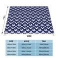 thumbnail image 6 of Blue Scales Pattern Throw Blanket, Super Soft Anti-Pilling Flannel Bed Blankets, 80"x60", 6 of 8