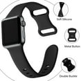 thumbnail image 4 of ALMNVO Silicone Strap for Apple Watch Bands 45mm 44mm 42mm 41mm 40mm 38mm, Soft Silicone Sport Wristbands Replacement Strap Compatible for iWatch Series 6 7 5 4 3 2 1 SE, 4 of 9