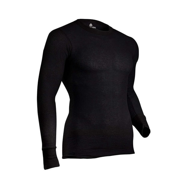 Indera Men's Traditional Long Johns Thermal Underwear Top, Black, 3X-Large  - Walmart.com
