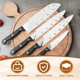 thumbnail image 3 of Uxcell ABS Safety Knife Cover Sleeves for 8" Chef Knife, Universal Blade Protector Sheath for Kitchen Bar, White 2 Pcs, 3 of 7