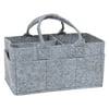 Sammy and Lou Heather Gray Felt Storage Caddy. Perfect for Organizing Diapers and Everyday Essentials.