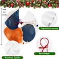 thumbnail image 5 of Navy Blue Burnt Orange Christmas Tree Skirt 36 Inches, Artwork Geometric Contemporary Xmas Trees Skirt Mat Cover Decorations for Holiday Party Indoor Outdoor, 5 of 9