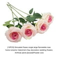 thumbnail image 3 of Wosthever 10 Uds. Flores de seda de tamaño líder DIY creativas de tela para bodas y decoraciones del hogar flores falsas Navidad nupcial Flores artificiales capullo rosa color, 3 of 6