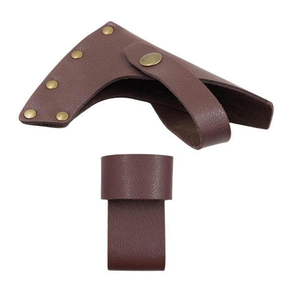 HILABEE Axe Sheath Holder PU Leather Axe Handle Protection Sheath for Camping Hiking