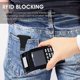 thumbnail image 5 of Carbon Fiber Wallet, Minimalist Aluminum RFID Blocking Men's Holder Metal Slim Wallet Cash Credit Card Holder with Money Clip (Aluminum Black), 5 of 5