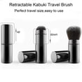 thumbnail image 2 of Falliny - Juego de 2 brochas de maquillaje retráctiles Kabuki en polvo para base de maquillaje, brocha de viaje para colorete facial con cubierta para colorete, bronceador, protector solar, pulidor, c, 2 of 5