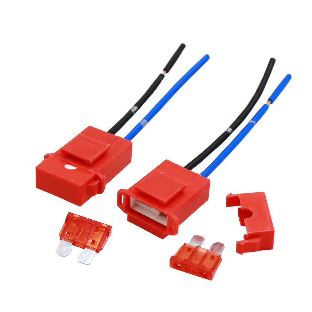 2pcs DC 32V Waterproof Car In Line Blade Style Fuse Holder w 10A Fuse