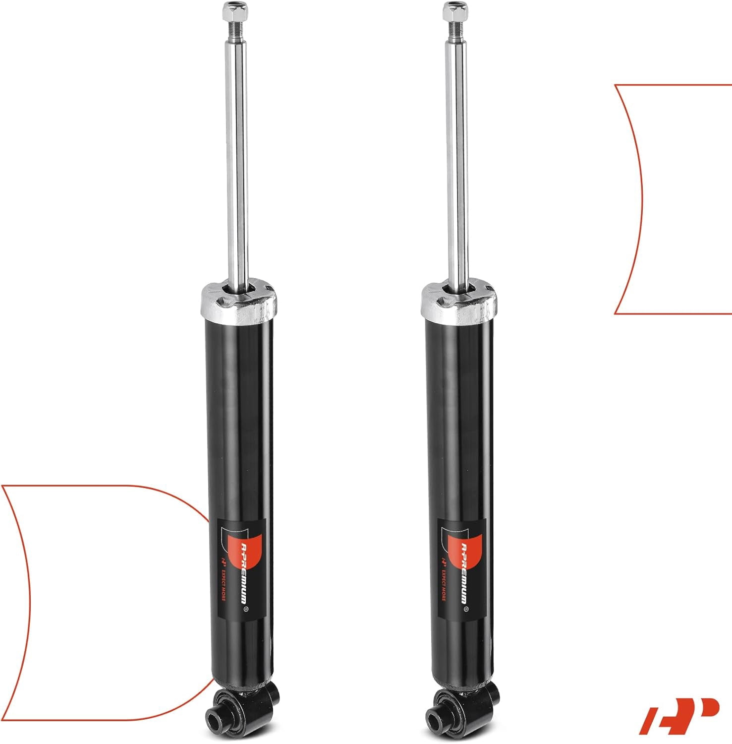 A-Premium Rear Shock Absorbers Compatible with BMW 320i/xDrive, 328d/xDrive, 328i/xDrive, 330e, 330i/xDrive, 335i/xDrive, 340i/xDrive, 428i, 430i, 435i, 440i, 228i, 230i/xDrive