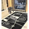 thumbnail image 7 of Handcraft Rugs-Modern Contemporary Brand New Area Rugs-Abstract Carpet with Wavy Swirls -Shed free Black/White/Gray/Ivory (2x 3 feet Doormat), 7 of 7