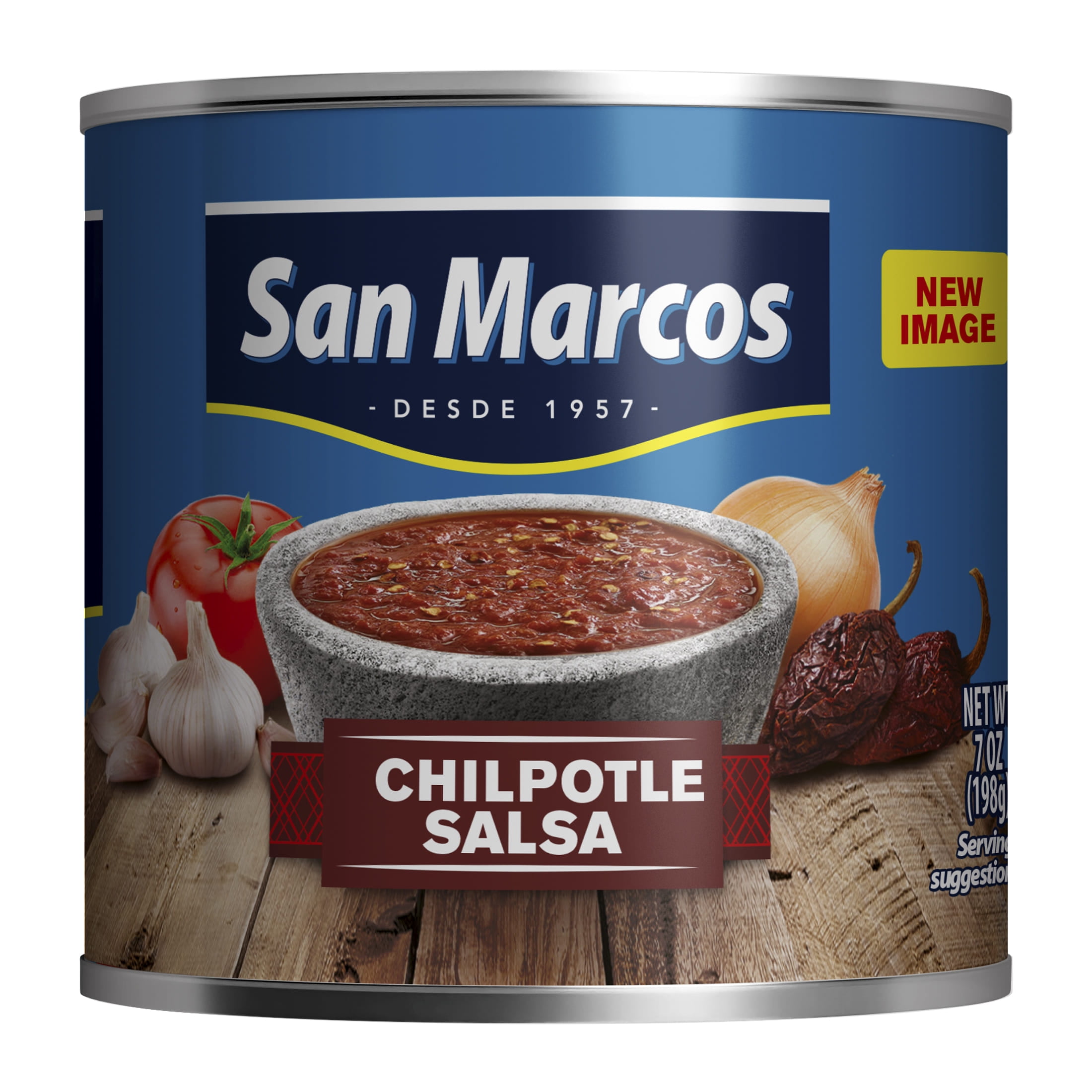 (12 pack) San Marcos Shelf Stable Chipotle Salsa, 7 oz Can