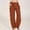 Orange, variant on Women's Casual Wide Leg Pants Wide Leg Palazzo Pants Adjustable Tie Knot Elastic Waist Pants Beach Trousers with Pockets(Orange,L)